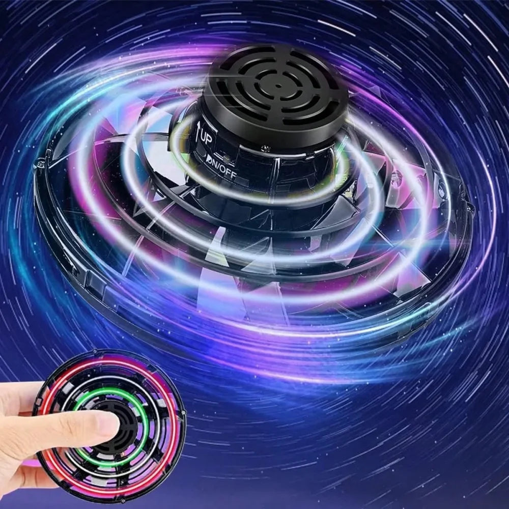 NEW Flying LED Fidget Spinner Fidget Spinning Spinner, Spinning Ball, Light-emitting Floating Aircraft Stress-relieving Wonder