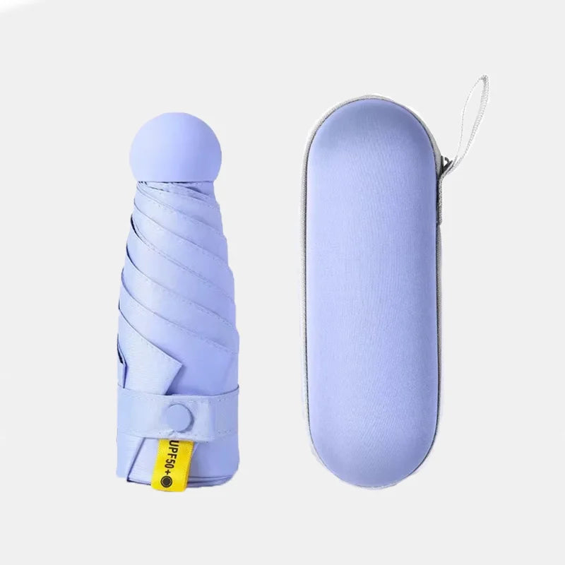 Portable Capsule Umbrella Outdoor Sunny Umbrella Windproof UV Lightweight And Convenient Adult And Children Mini Pocket Umbrella