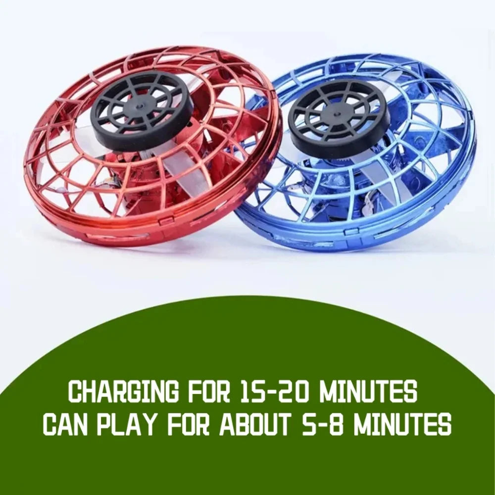 NEW Flying LED Fidget Spinner Fidget Spinning Spinner, Spinning Ball, Light-emitting Floating Aircraft Stress-relieving Wonder
