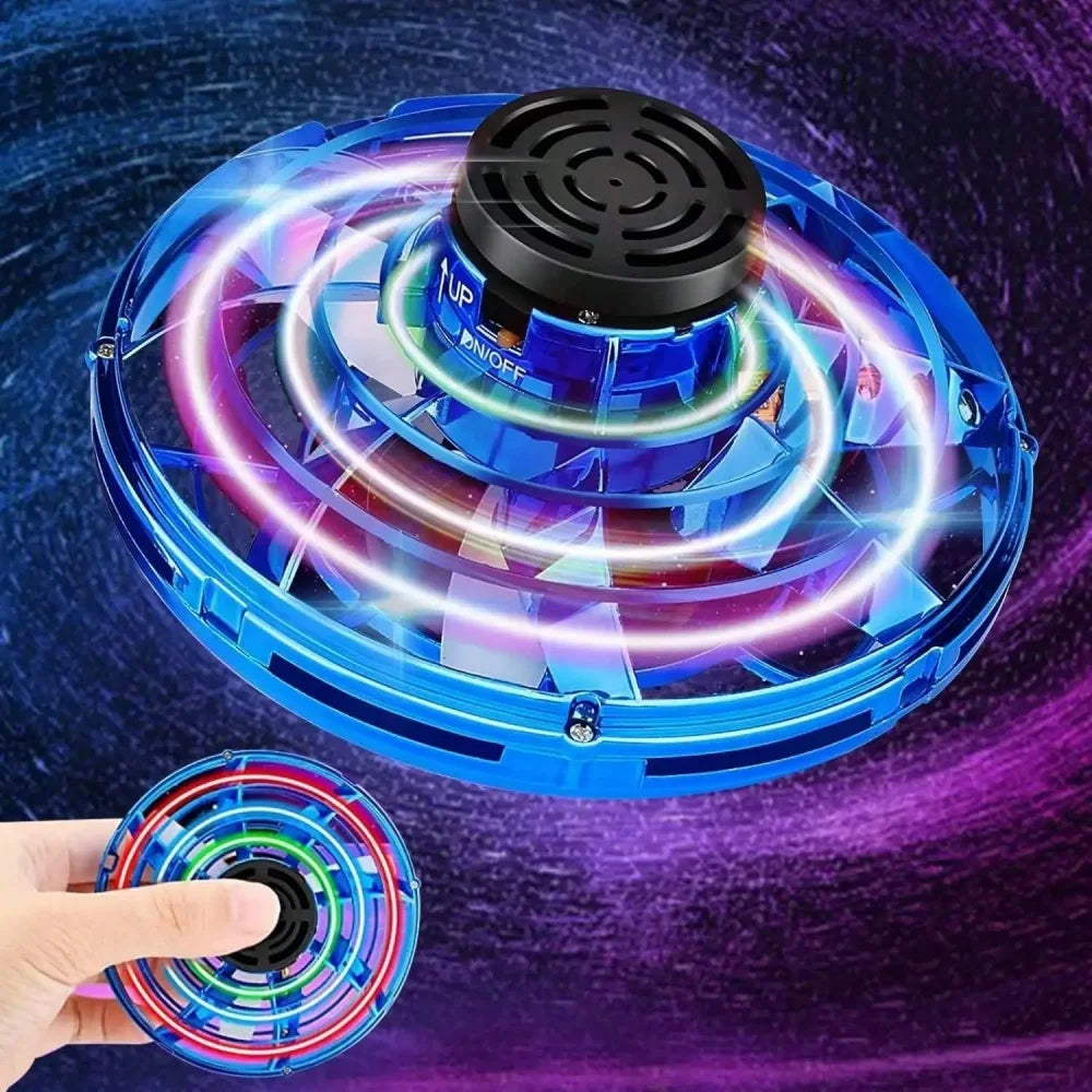 NEW Flying LED Fidget Spinner Fidget Spinning Spinner, Spinning Ball, Light-emitting Floating Aircraft Stress-relieving Wonder