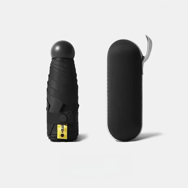 Portable Capsule Umbrella Outdoor Sunny Umbrella Windproof UV Lightweight And Convenient Adult And Children Mini Pocket Umbrella